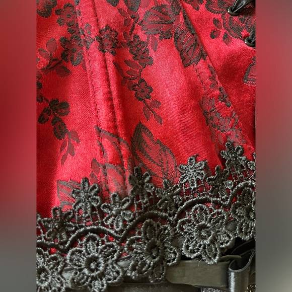 Tapestry & Venice Trim Corset & Matching G-String! - Picture 7 of 8